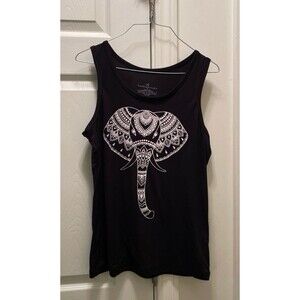 Women’s Small‎ Tank Top With Mandala Elephant Design